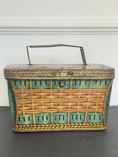 Ancienne boite Panier en tôle