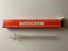 CANULE EN VERRE EPAIS