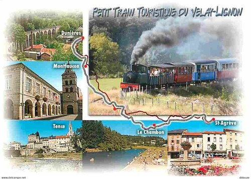 Carte postale trains - -, petit