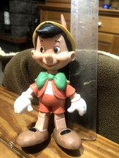RARE/POUET PINOCCHIO 18CM / ANNEES 60's/ WALT DISNEY /SIFFLET NOK