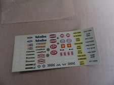 971L 1980'S Scalextric 1:32 Slot Car Planche Decal Racing Stickers
