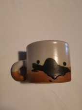 Tasse The   Chocolat De La Poterie LA COLOMBE FRANCE Vallauris Vintage