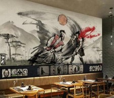 PAPIER PEINT SAMOURAI JAPON