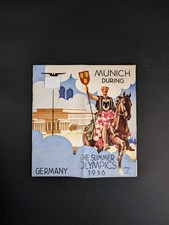 Programme Jeux Olympiques 1936 Germany Munich During The Summer Olympics