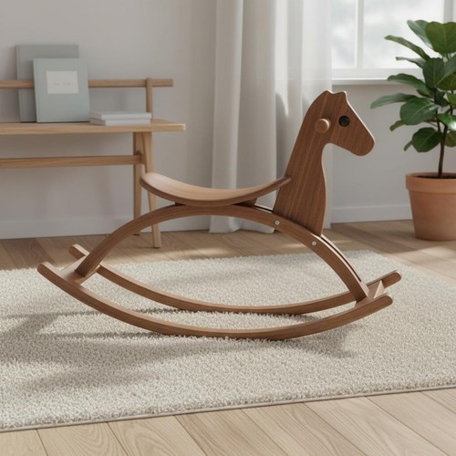 Cheval bascule bois - à,
