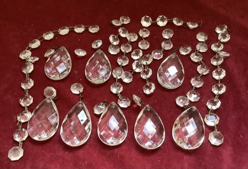 Ancienne pampille cristal - 8,