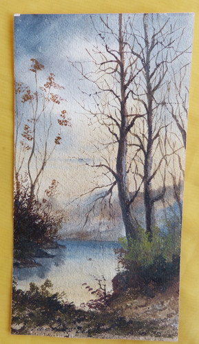 Ecole barbizon aquarelle - de,