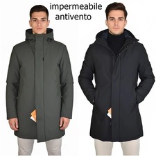 Veste Homme D'Hiver Imperméable Manteau Élégant Parka Avec Capuche L XL