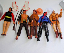 MEGO VINTAGE 8 pouces ACTION figurines WESTERN SUPER HEROES rare lot de 5 !