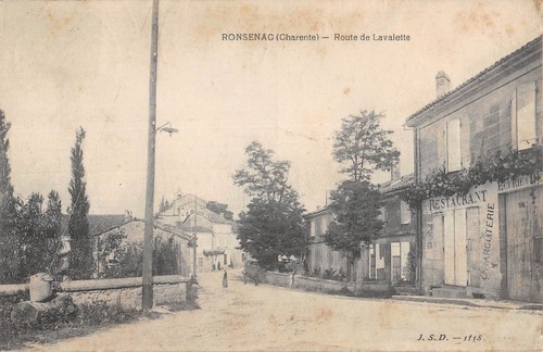Cpa ronsenac route de - ronsenac,