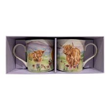 x2 tasses vaches des Highlands
