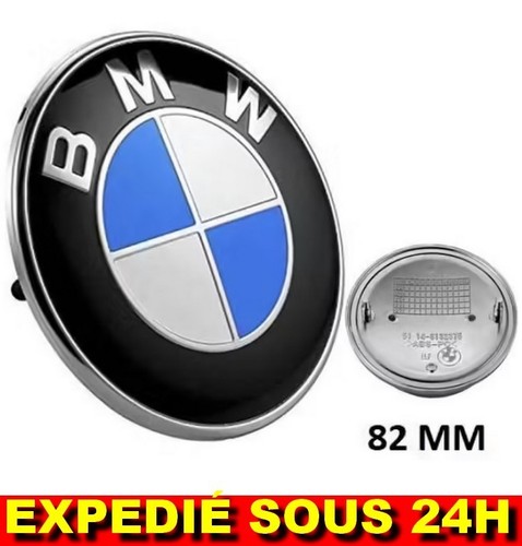 Emblème capot bmw 82mm bleu - capot,