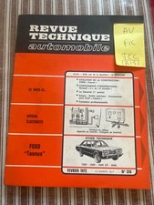 REVUE TECHNIQUE FORD TAUNUS 1300 gt 1300 1600 2000 gxl gt xl L coupe break berli