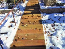 Planche de moules en béton ancien chemin de jardin en bois chemin patio set 2...