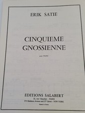 SATIE ERIK PARTITIONS