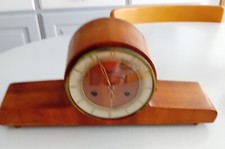 Horloge de cheminée HERMLE années 60, avec clé, tourne pas dans trous, à réviser