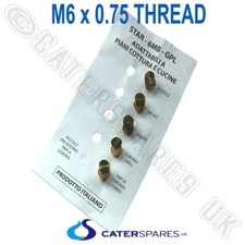 Étoile Brûleur Injecteur Jet Kit Set 5 X LPG LP Gaz Becs M6 X 0.75 Four Cuisson