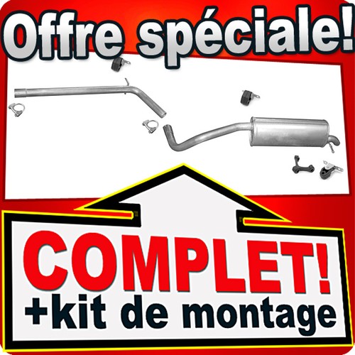 Ligne pot échappement pour - pot,