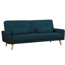 Canapé Scandinave Convertible "North" 205cm Bleu