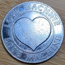 JETON  TOKEN  LOVE MACHINE. COEUR  (1200)