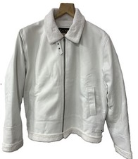 Manteau d'hiver homme RAF Aviator fausse fourrure de mouton 100 % cuir...