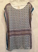 T-Shirt long bleu et blanc