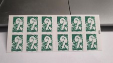 Carnet 12 timbres Marianne