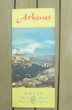 dépliant touristique Athènes Grèce 1957 photos informations en français 