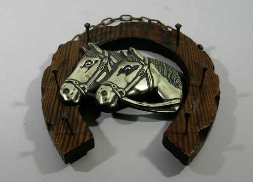 Porte clefs bois et métal - ,
