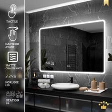 OSAKA Beau Miroir Salle De Bain Lumineux LED Interrupteur | Accessoires Miroir