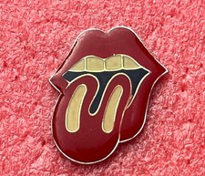 T26 Pins THE ROLLING STONES LANGUE TONGUE Mick Jagger Vintage lapel pin