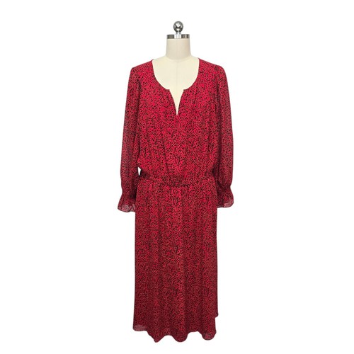 Talbots red black - black, print
