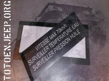 POCHOIR STENCIL MARQUAGE SECURITE VITESSE HOTCHKISS jeep willys m201 ARMEE