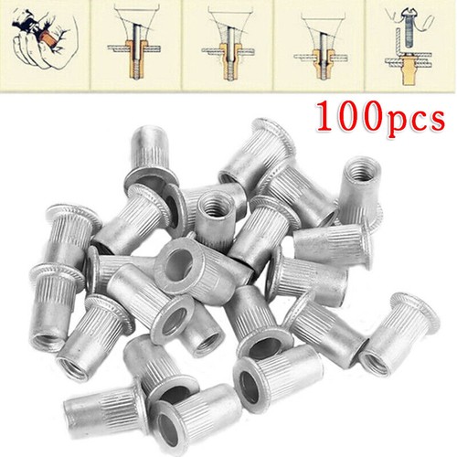 100pcs acier aluminium - 100pcs,