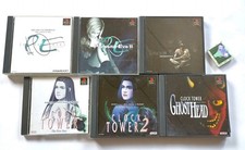 Lot 6 PS1 Parasite Eve 1 2 Shadow Tower Clock Tower 1 2 Ghost Head Japan Game