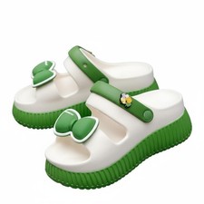Mules compensées été femme