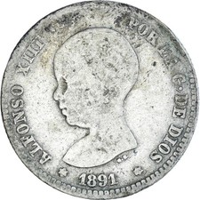 Monnaie, Espagne, Alfonso