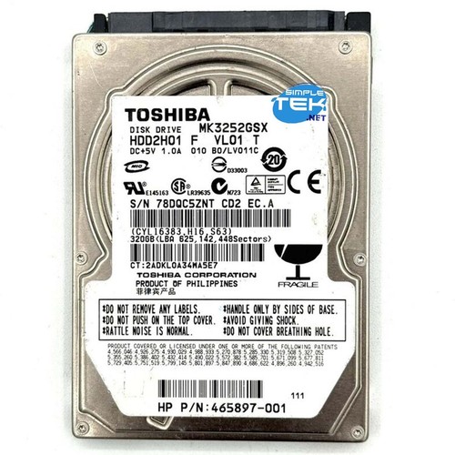 Toshiba mk3252gsx 320gb - 320gb, 2,5
