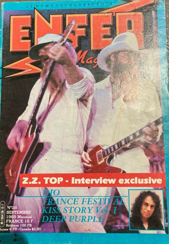 Enfer magazine zz top - enfer,