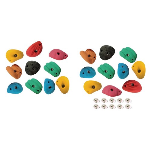 10x prises escalade rochers - 10x,