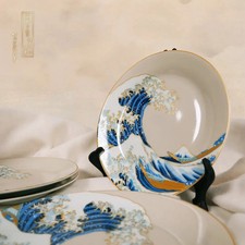 Hokusai - Set de 4 assiettes