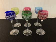 6 verres roemer modèle taille diamant cristal de Saint Louis (prix des 6 verres)