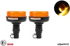 2x 12-24V Led Gyrophare 4 Fonctions 36W 15cm E9 Camion Tracteur Hors Route Bus