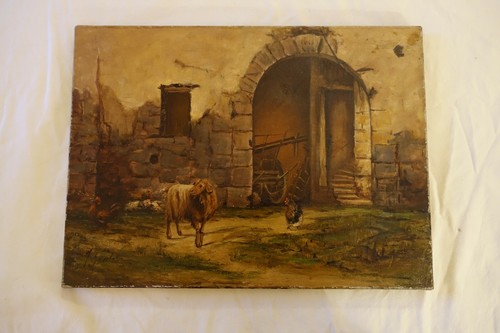 Tableau huile sur toile xix - huile,