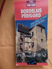 Carte ign rouge top 250 , N° 110 bordelais perigord  1992