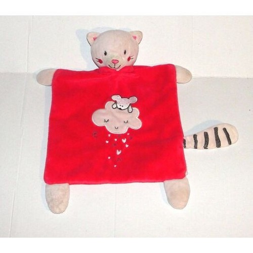 Doudou chat rose fushia mots - doudou,