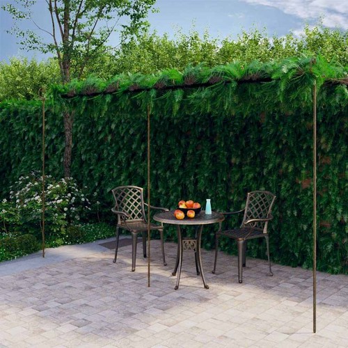 Pergola jardin marron - pergola,