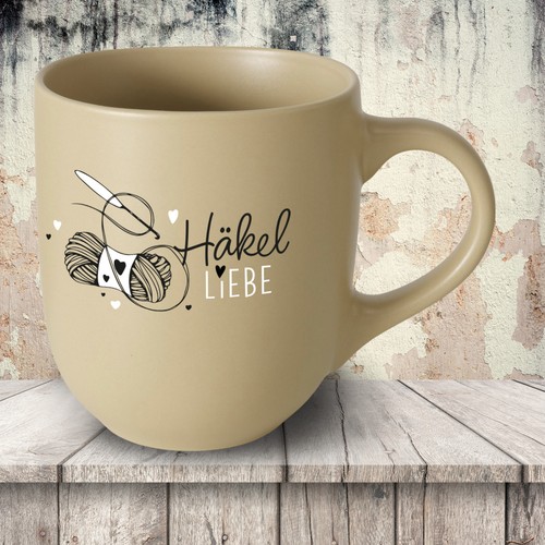 Grès tasse pastelle marron - tasse,