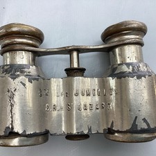 Rare Paire de Jumelle de Théâtre De Location , En Métal  , Société Des Jumelles