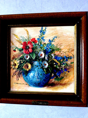 Tableau floral peinture - , à